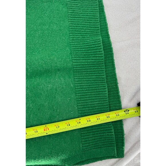 Talbots Green Knit Pullover Long Sleeve Crew Neck Wool Blend Sweater - Picture 6 of 8
